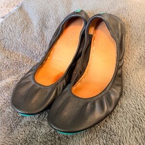 Tieks Black Leather Ballet Flats